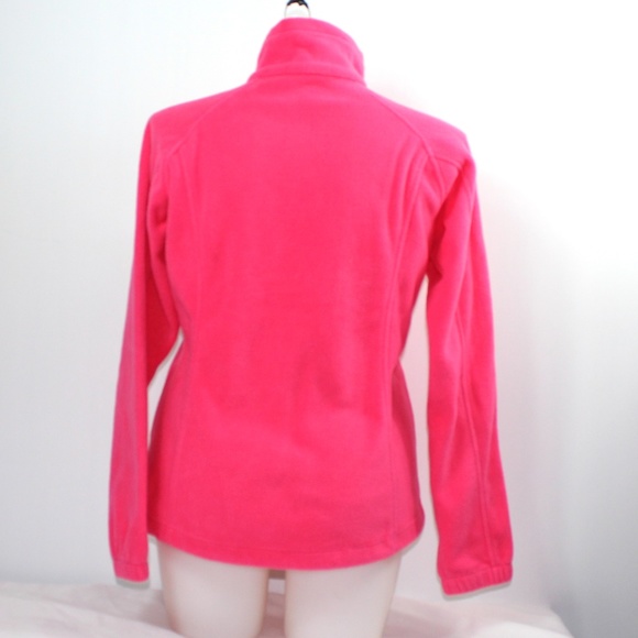 Women's Pink Columbia Fleece Full Zip Jacket Sz L - Picture 3 of 8